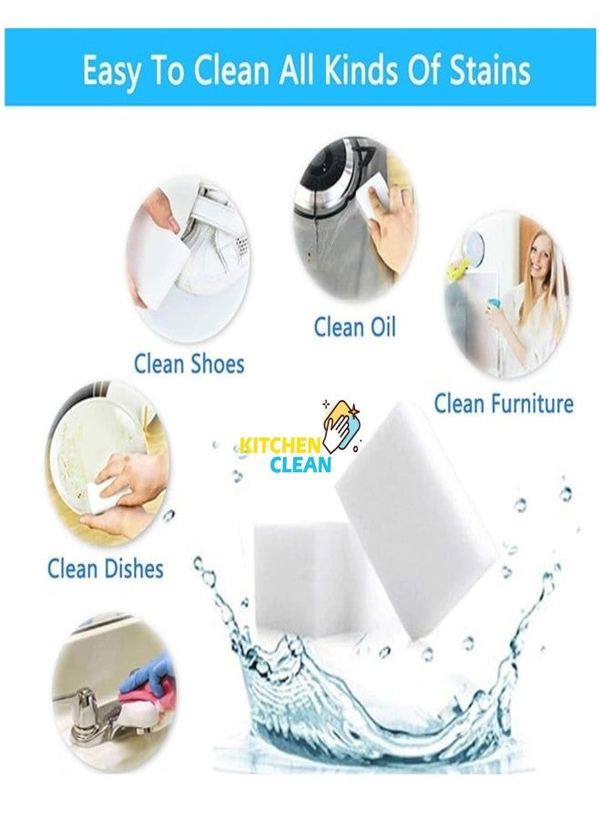Kitchen Clean ™ Magic Eraser Cuboids | Chemical Free Multipurpose Nano-tech Magic Sponge | Switch Boards Taps Wall Stain Remover Glass Shoes Sneakers Cleaning Sponge Cut Cuboids (Pack of 5 Cuboids) - Image 3